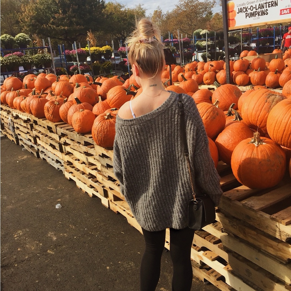 Cozy Oversized Grey Sweater
